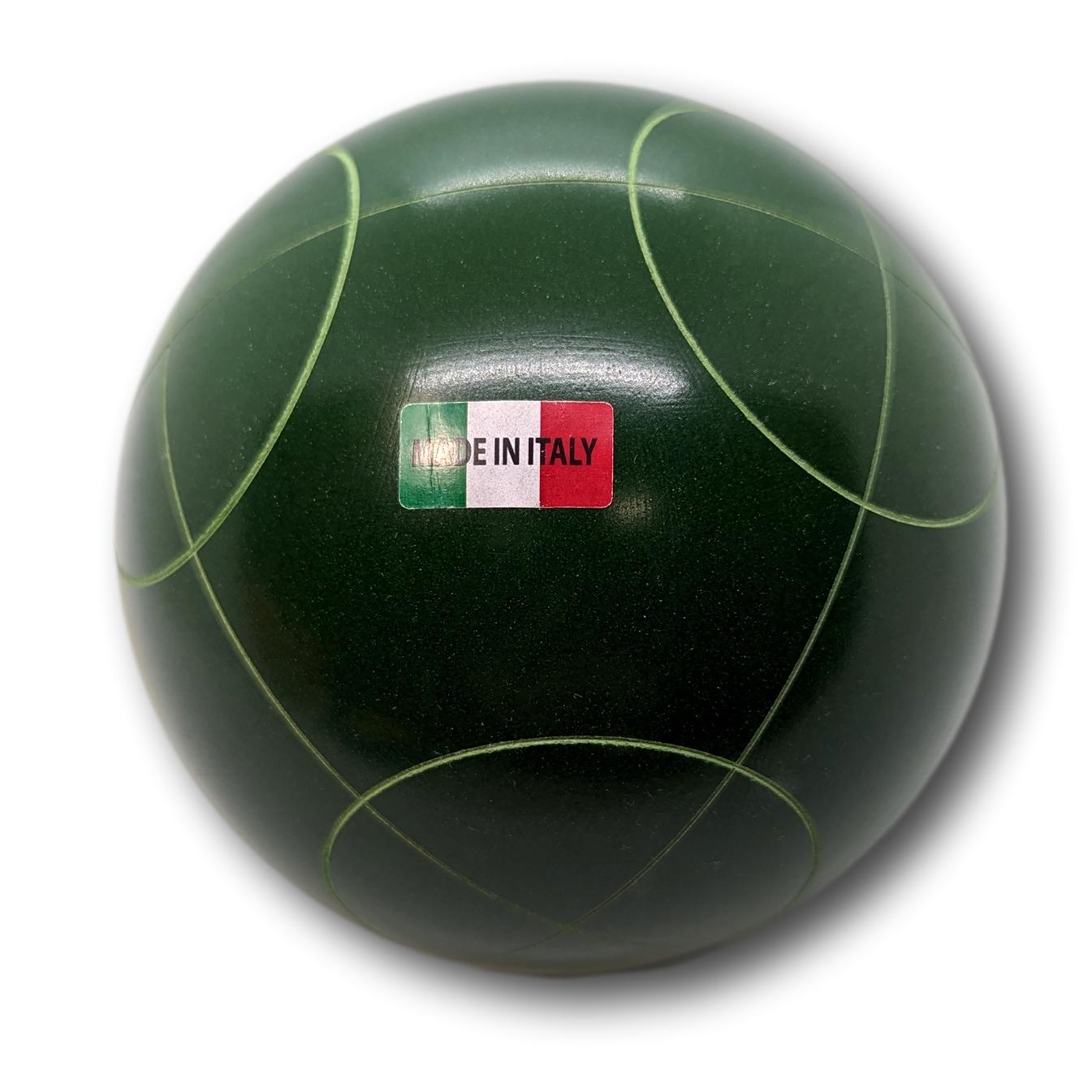 Super Martel Solid Color Bocce Ball Set 107mm Made in Italy - Playaboule