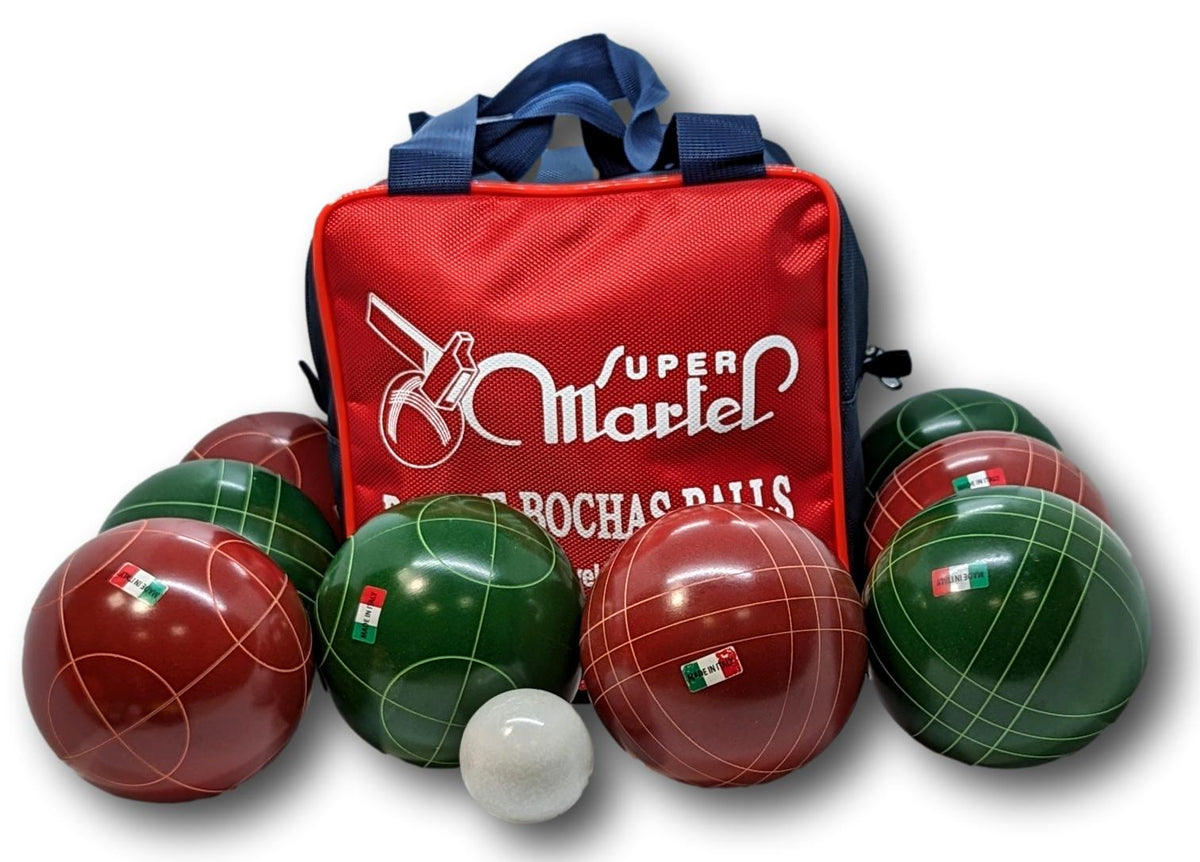 Perfetta Club PRO Set Di Bocce Da 107mm – Made In Italy, 8 Palline In Resina Fenolica, Borsa E Pallina, 10 Anni Di Garanzia