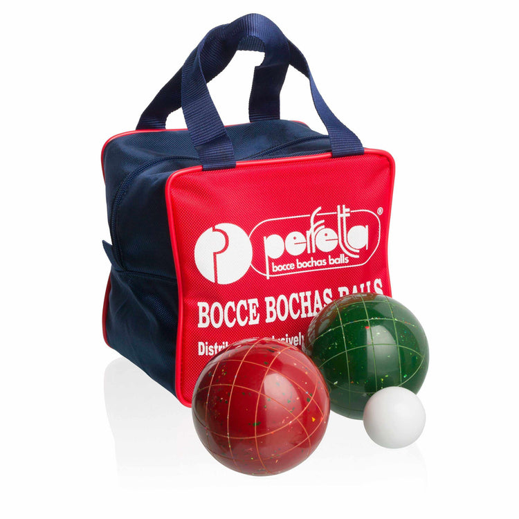 Perfetta Club Pro Fleck Color Bocce Ball Set 107mm Made in Italy - Playaboule