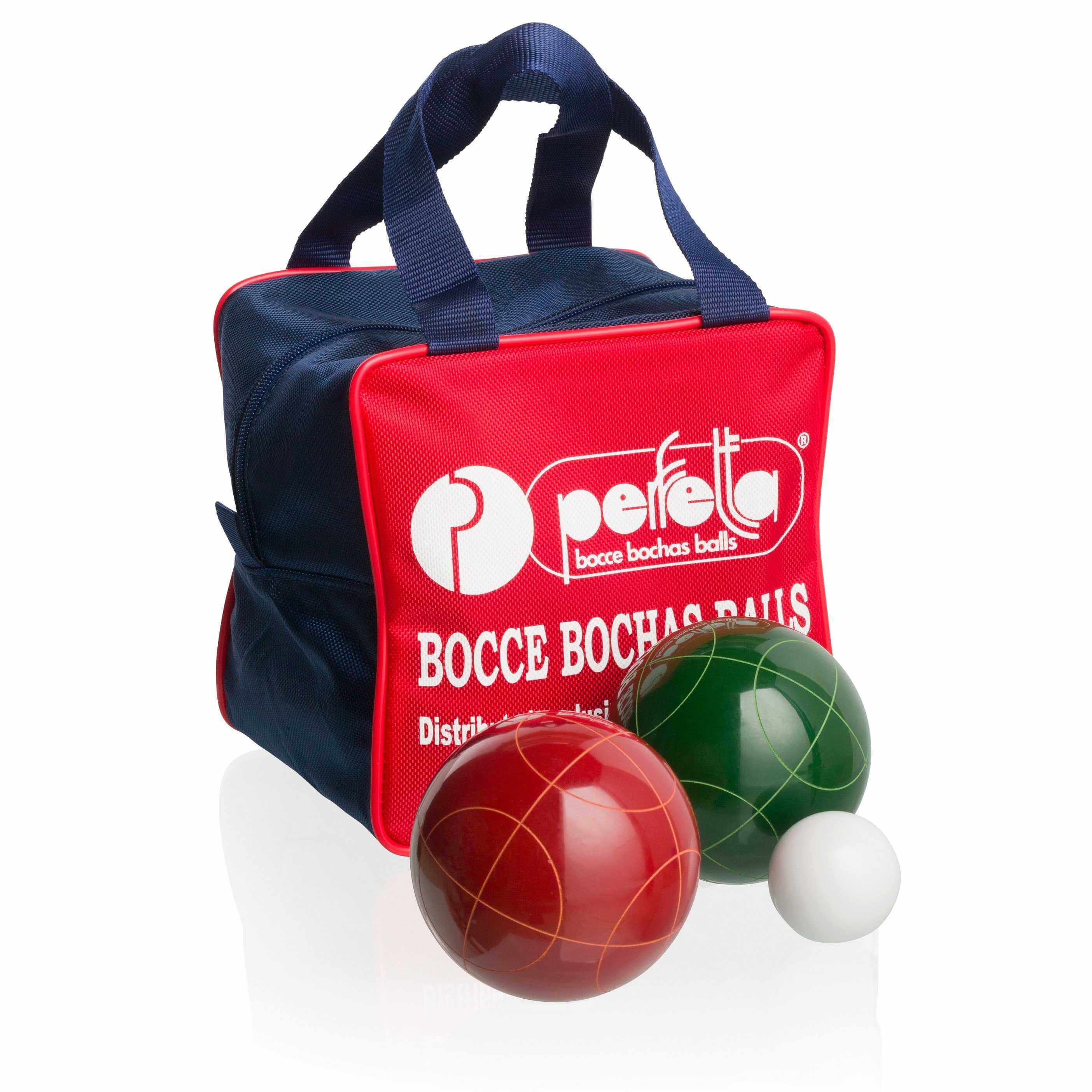 Perfetta Club Pro Solid Color Bocce Ball Set 107mm Made in Italy - Playaboule