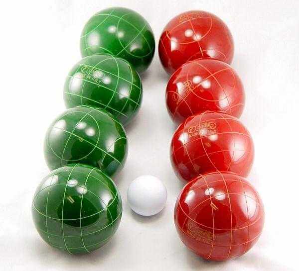 Perfetta Made in Italy Club Pro 107mm Solid Color Bocce Ball Set