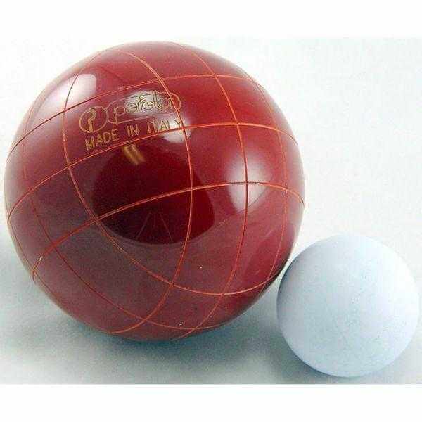 Perfetta Club Pro Solid Color Bocce Ball Set 107mm Made in Italy - Playaboule